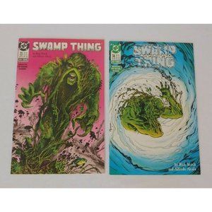 DC Comics Swamp Thing Issues #73 and #74 1988 New Format By Rick Veitch